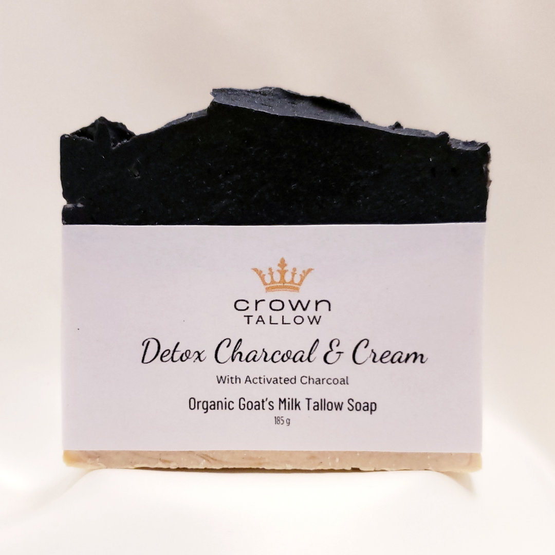 Detox Charcoal Goat's Milk Tallow Soap